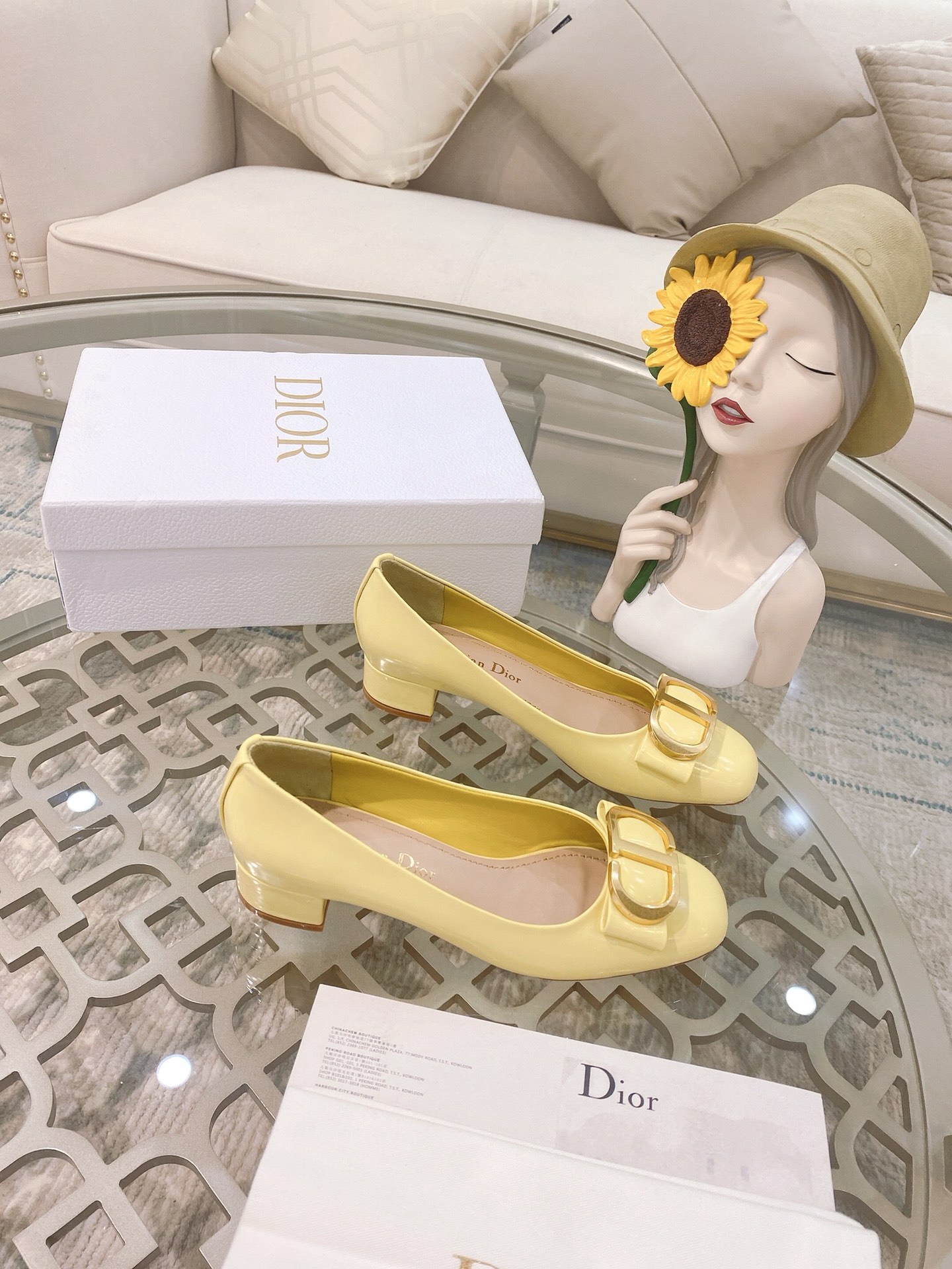 Dior 2022 오트 쿠튀르 메탈 레터 버클 메리제인 슈즈 굽 버클 리본 스퀘어 토 독점 최초 출시 시장 최고급