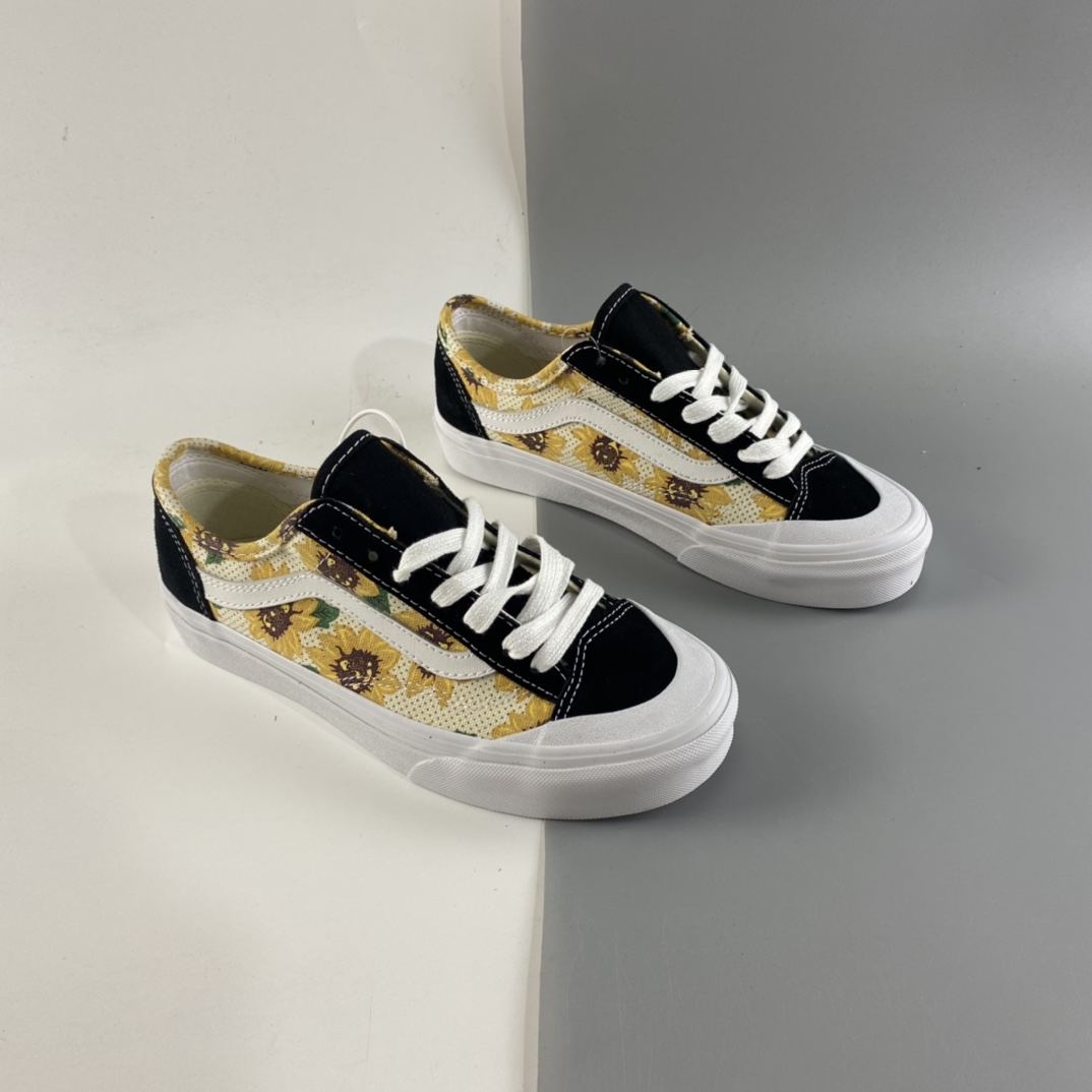 P160 Vans Style 36 SF 向日葵小雏菊 权志龙短头限定版滑板鞋 VN0A5HFF6SR