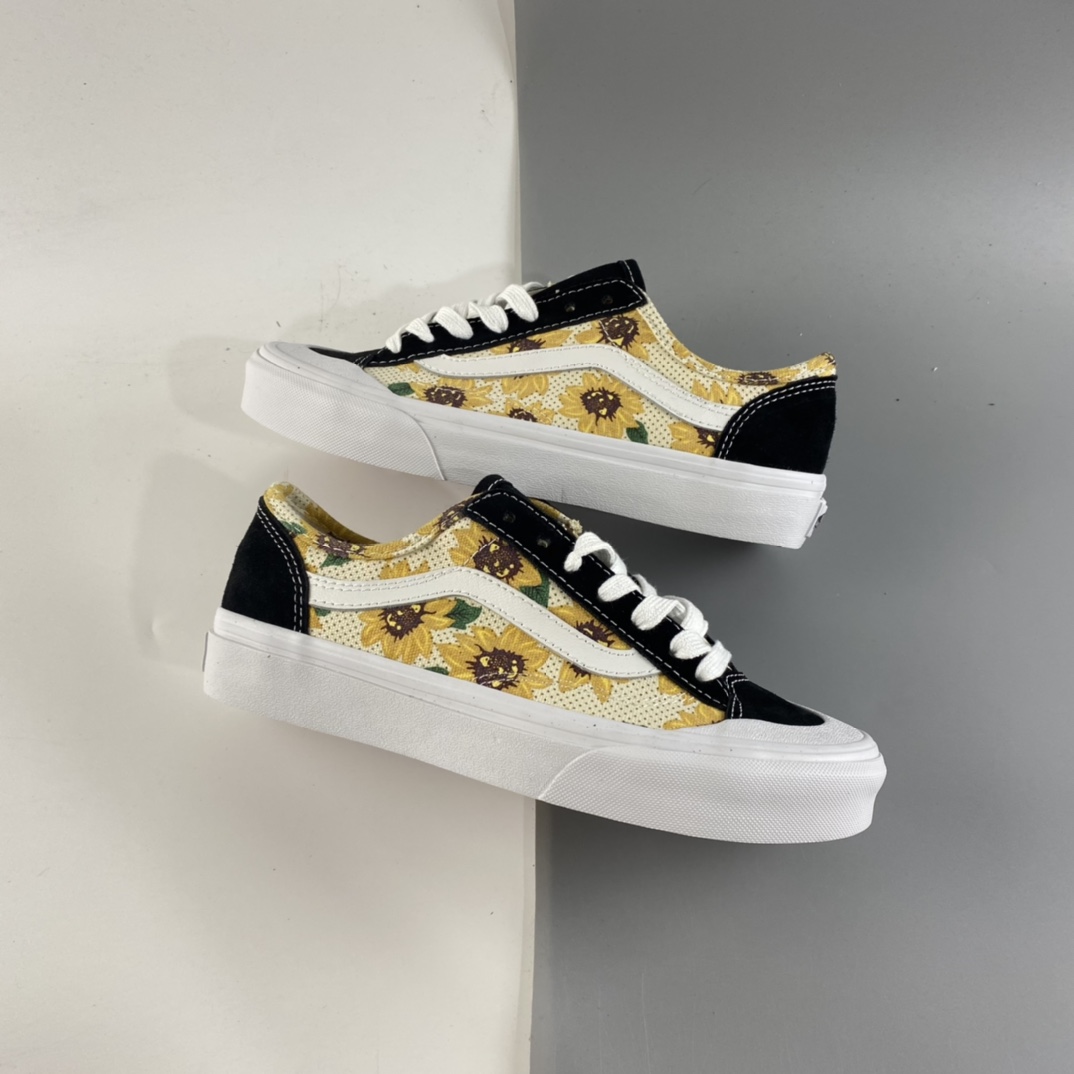 P160 Vans Style 36 SF 向日葵小雏菊 权志龙短头限定版滑板鞋 VN0A5HFF6SR