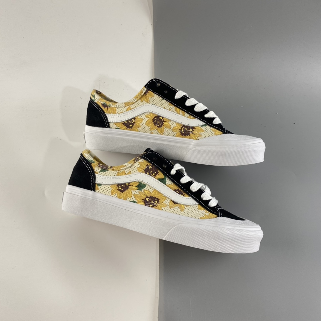 P160 Vans Style 36 SF 向日葵小雏菊 权志龙短头限定版滑板鞋 VN0A5HFF6SR