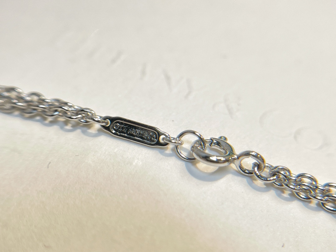 Tiffany&co 蒂芙尼满钻双链环项链