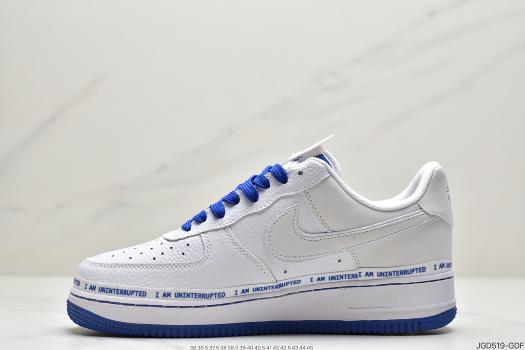180 耐克Nike Air Force 1107 More Than QS 蓝白  CQ0494-100