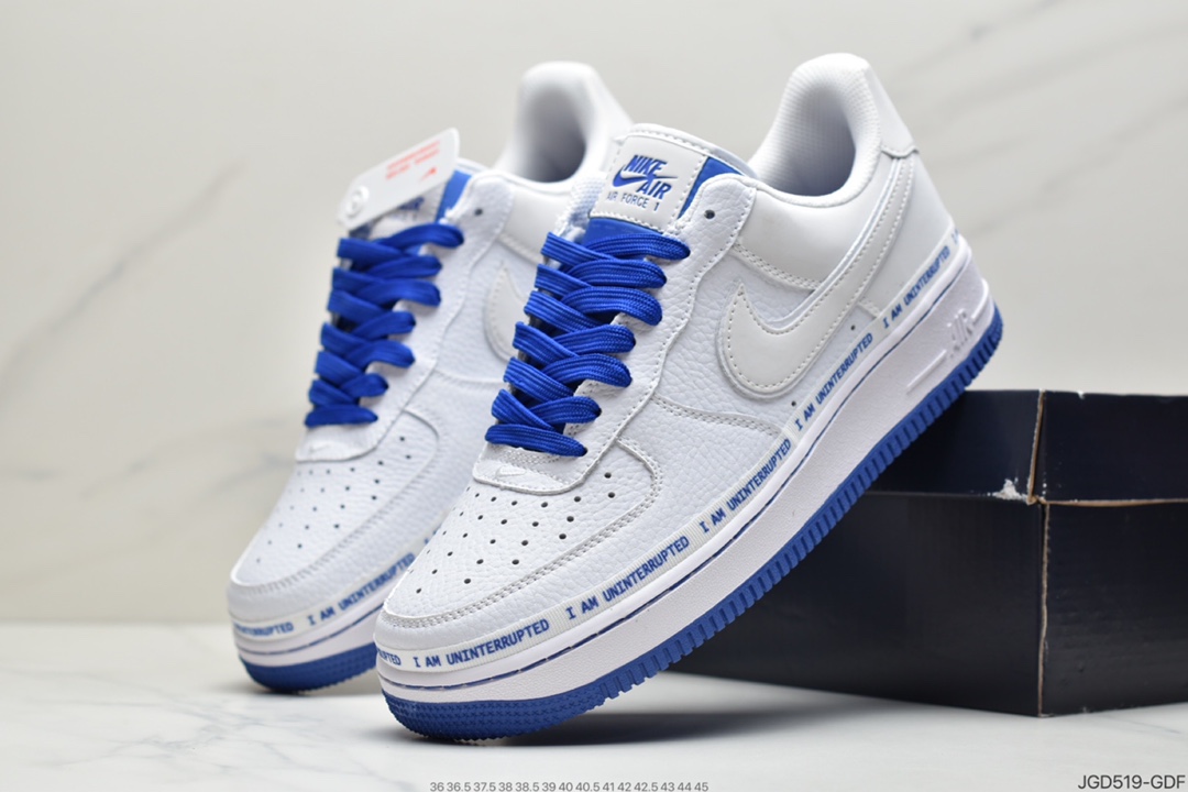 180 耐克Nike Air Force 1107 More Than QS 蓝白  CQ0494-100