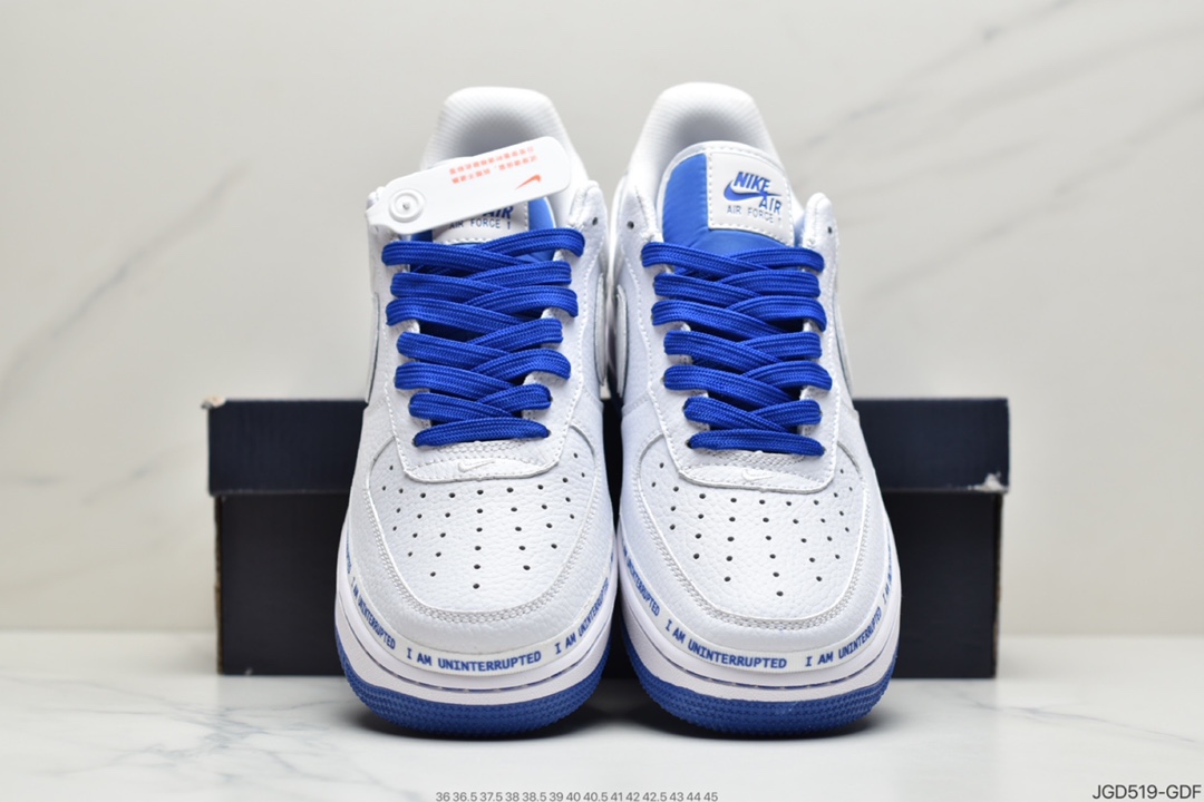 180 耐克Nike Air Force 1107 More Than QS 蓝白  CQ0494-100