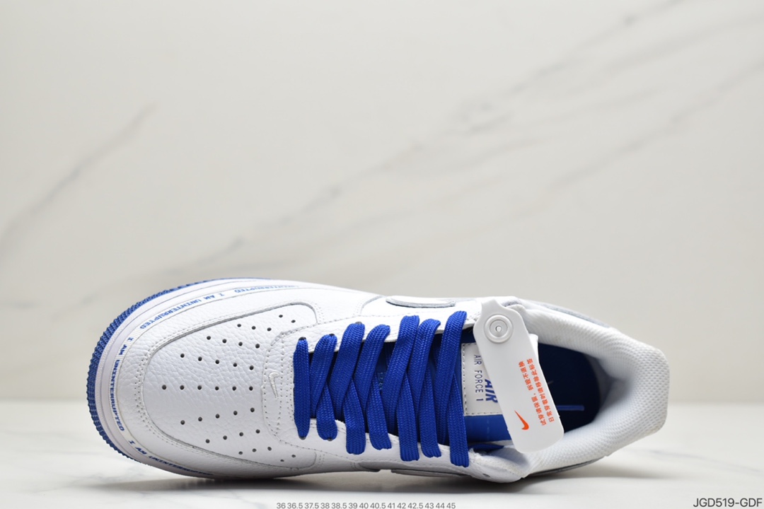 180 耐克Nike Air Force 1107 More Than QS 蓝白  CQ0494-100