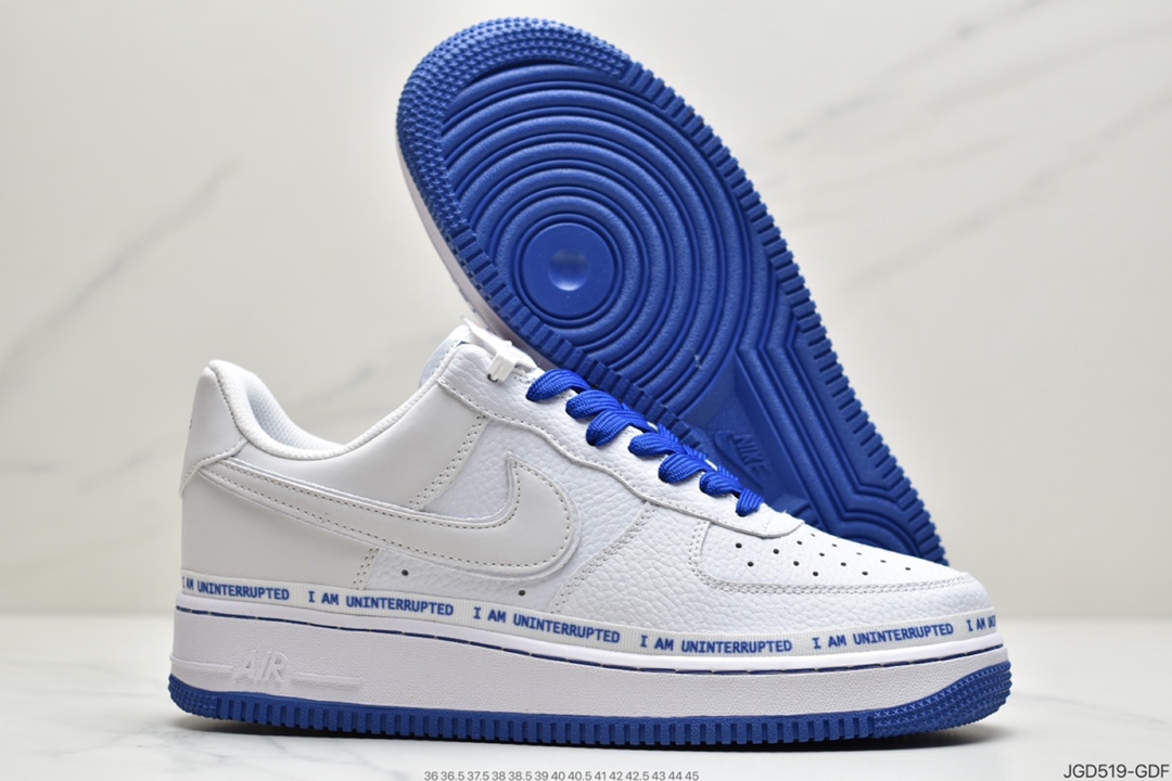 180 耐克Nike Air Force 1107 More Than QS 蓝白  CQ0494-100