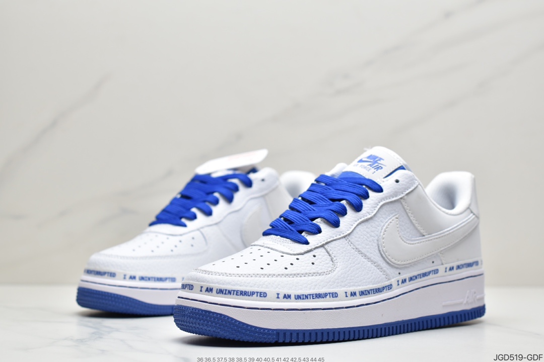 180 耐克Nike Air Force 1107 More Than QS 蓝白  CQ0494-100