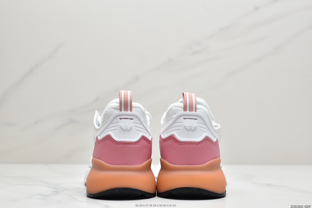 230 阿迪达斯Adidas Originals ZX 2K Boost 全新爆米花缓震休闲运动跑鞋 FZ3900