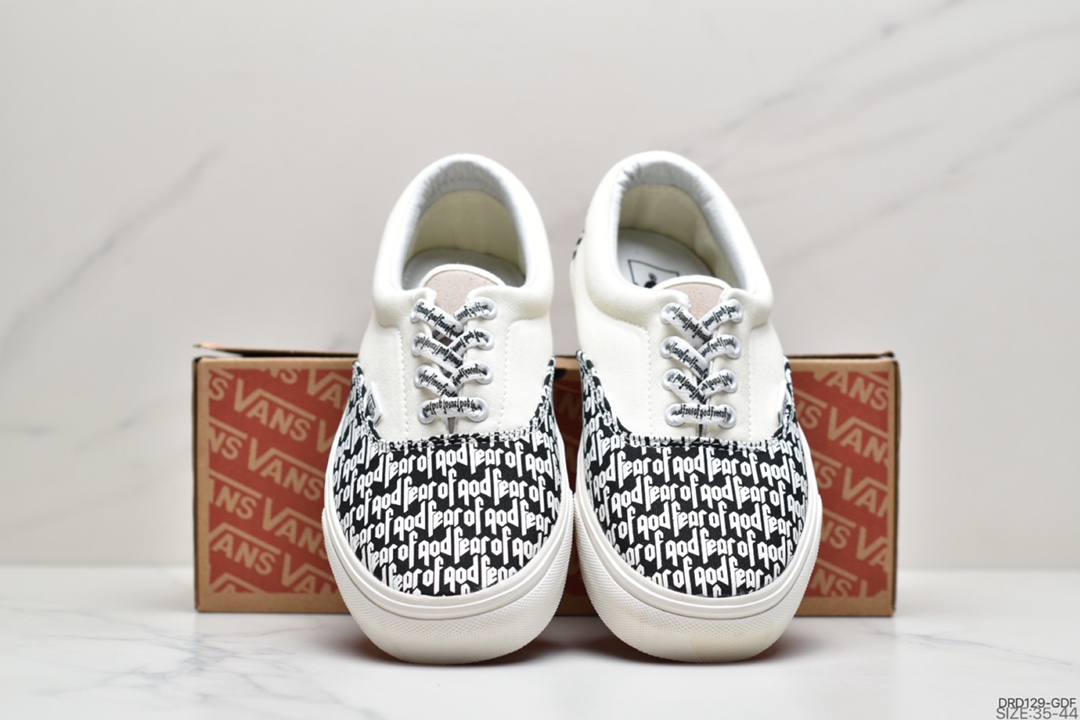 110 Vans Era Crft 棋盘格白红白黑权志龙解构男女板鞋