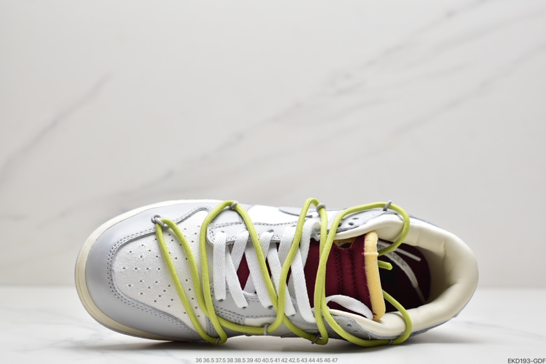 380 耐克Nike 0ff-White x Nike DuNIKE Low“04 of 50”  OW 白灰色 DM1602-114