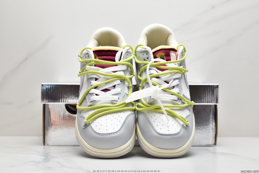 380 耐克Nike 0ff-White x Nike DuNIKE Low“04 of 50”  OW 白灰色 DM1602-114