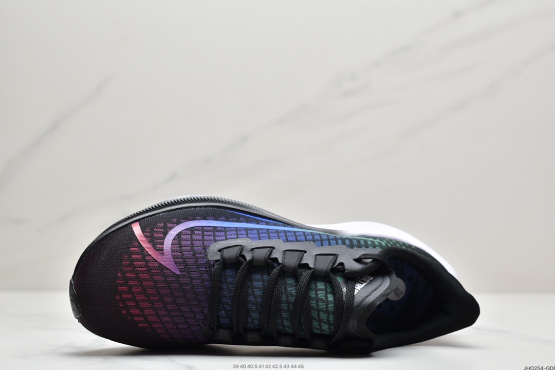 190  NIKE Air Zoom Pegasus 37 Beture飞马黑彩虹缓震跑鞋CZ5923-001