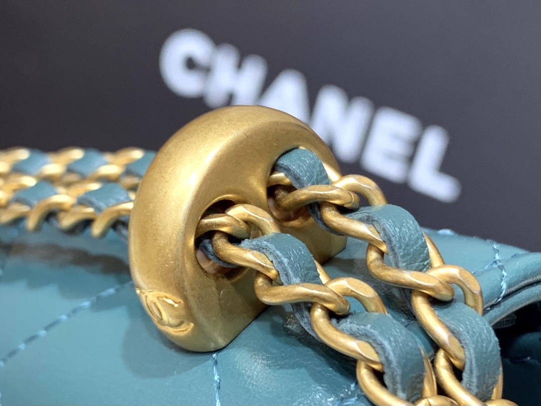 Chanel 2021早秋高级手工坊系列小金珠系列发财包 AP2289绿色