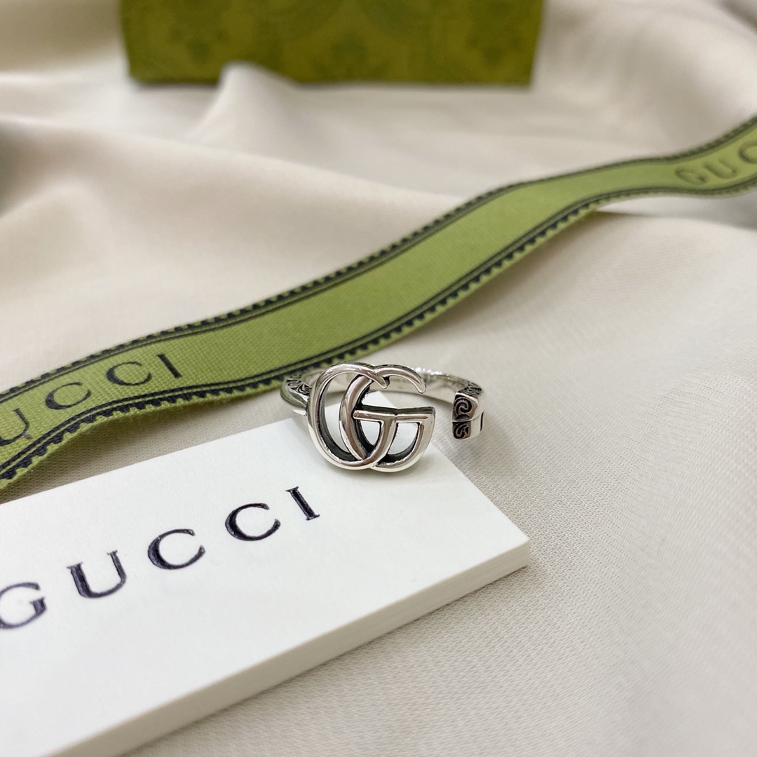 NO:104335,Gucci Gucci 925 sterling silver double G key retro ring Size 10# 12# 14# 16# 18# 20# 22# 24#, Gucci ring, gucci, gucci, ring, pure silver19860909Gucci古驰925纯银双G钥匙复古戒指 尺寸10# 12# 14# 16# 18# 20# 22# 24#,古驰戒指,gucci,gucci,ring,pure silver,Jewelry