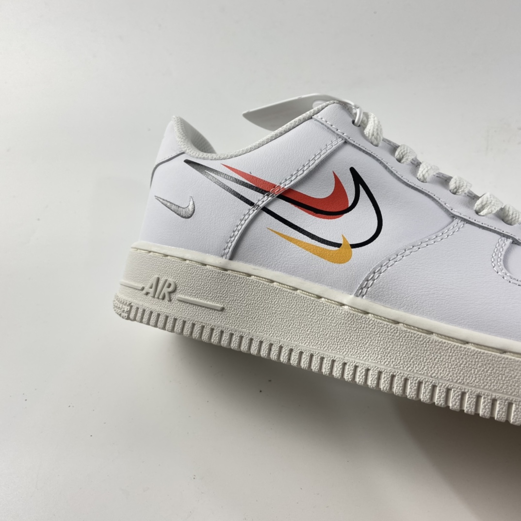 P200 NIKE Air Force 1 Low “Multi Swoosh”空军一号低帮百搭休闲运动板鞋 DM9096-100