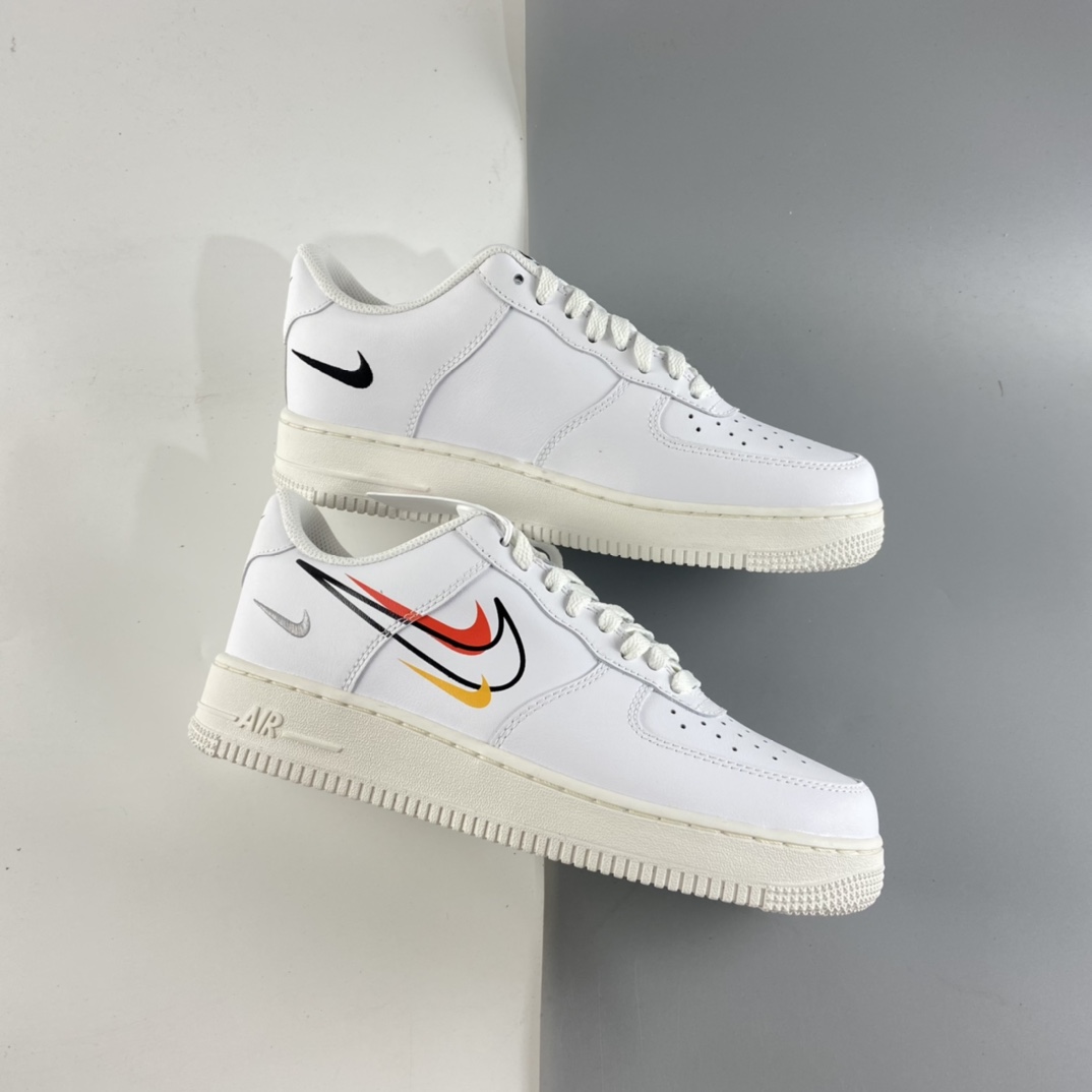 P200 NIKE Air Force 1 Low “Multi Swoosh”空军一号低帮百搭休闲运动板鞋 DM9096-100