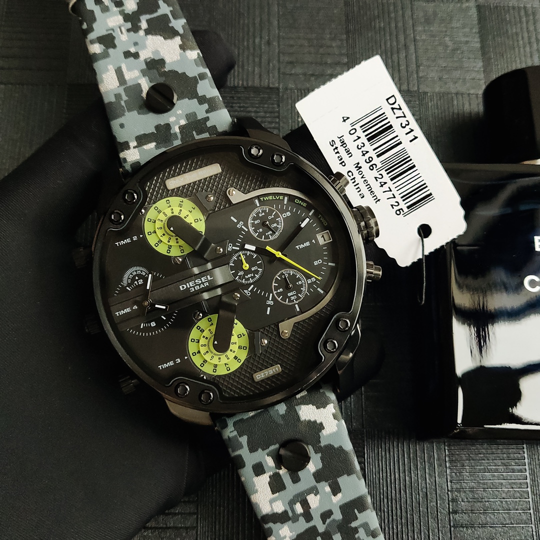 “High-Quality Black Steel Belt with Eight-Point Screws – DIESEI Model 7311” - 图片 3
