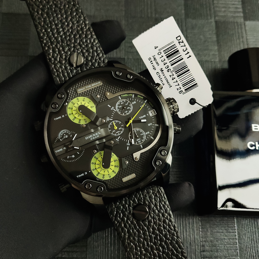 “High-Quality Black Steel Belt with Eight-Point Screws – DIESEI Model 7311”