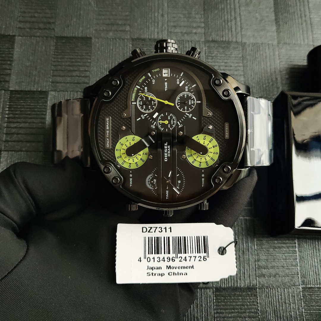 “High-Quality Black Steel Belt with Eight-Point Screws – DIESEI Model 7311” - 图片 4