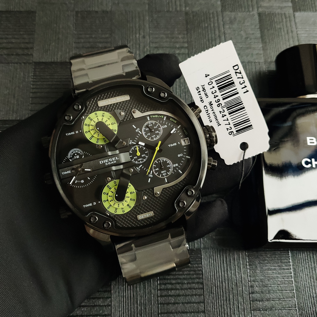 “High-Quality Black Steel Belt with Eight-Point Screws – DIESEI Model 7311” - 图片 2