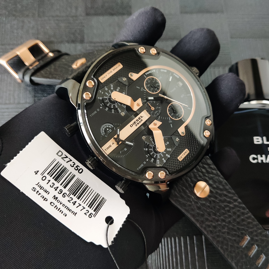 “High-Quality Black Steel Belt with Eight-Point Screws – DIESEI Model 7350” - 图片 3