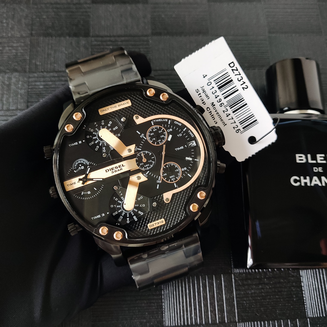“High-Quality Black Steel Belt with Eight-Point Screws – DIESEI Model 7350” - 图片 2