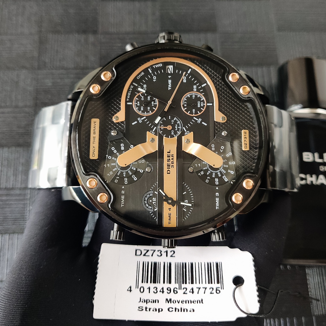 “High-Quality Black Steel Belt with Eight-Point Screws – DIESEI Model 7350” - 图片 4