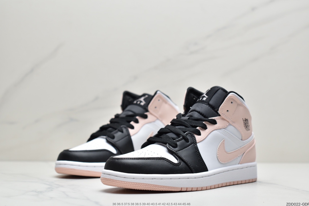 230 耐克Air Jordan 1 MID 黑粉中帮系列 554724-133