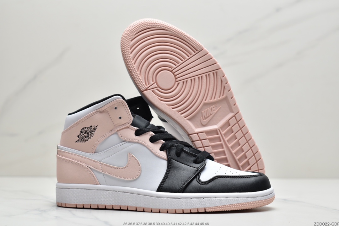 230 耐克Air Jordan 1 MID 黑粉中帮系列 554724-133