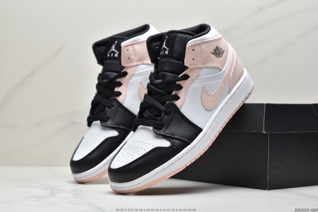 230 耐克Air Jordan 1 MID 黑粉中帮系列 554724-133
