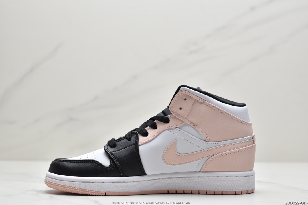 230 耐克Air Jordan 1 MID 黑粉中帮系列 554724-133