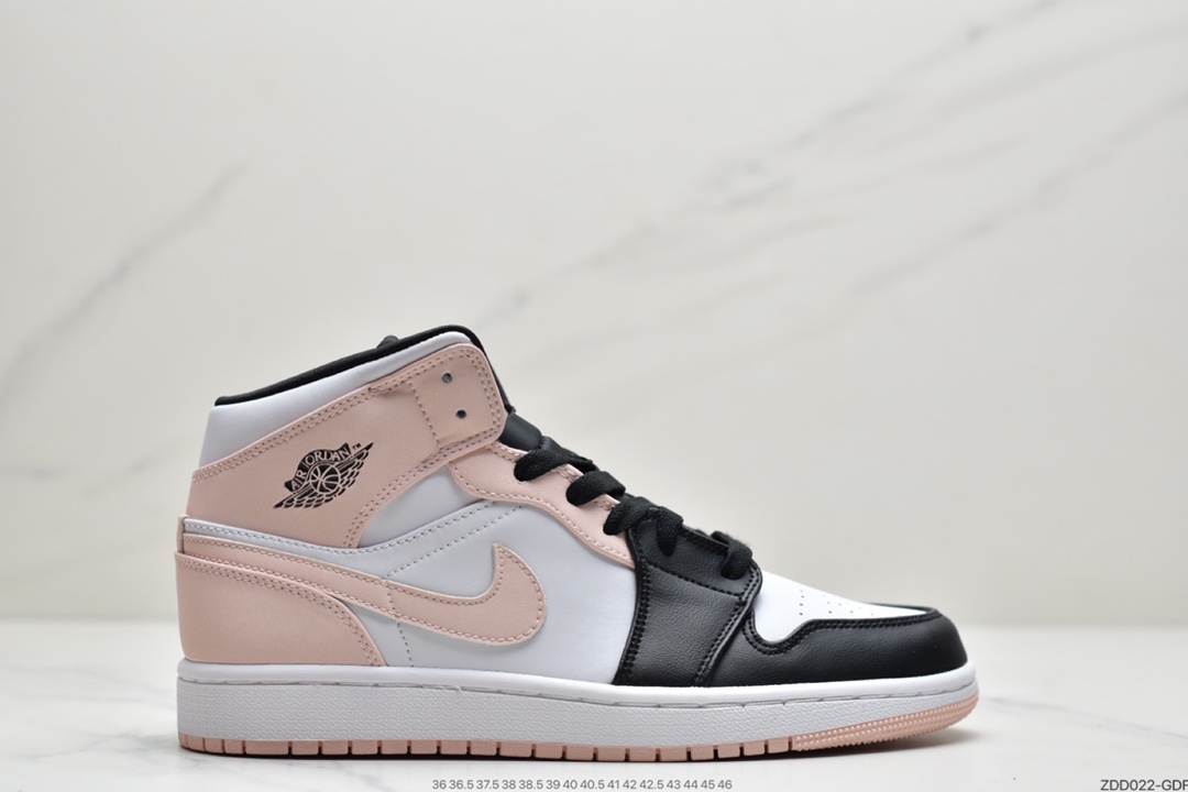 230 耐克Air Jordan 1 MID 黑粉中帮系列 554724-133