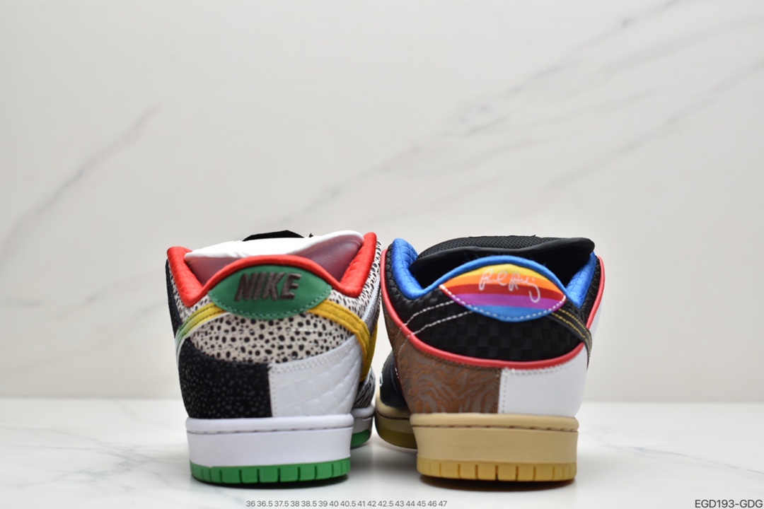 400  耐克NIKE SB DuNIKE Low “What The P-Rod” 超级拼接配色  CZ2239-600