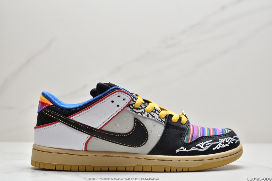 400  耐克NIKE SB DuNIKE Low “What The P-Rod” 超级拼接配色  CZ2239-600