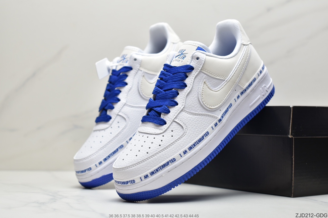 240 耐克Nike Air Force 1107 More Than QS 蓝白  CQ0494-100