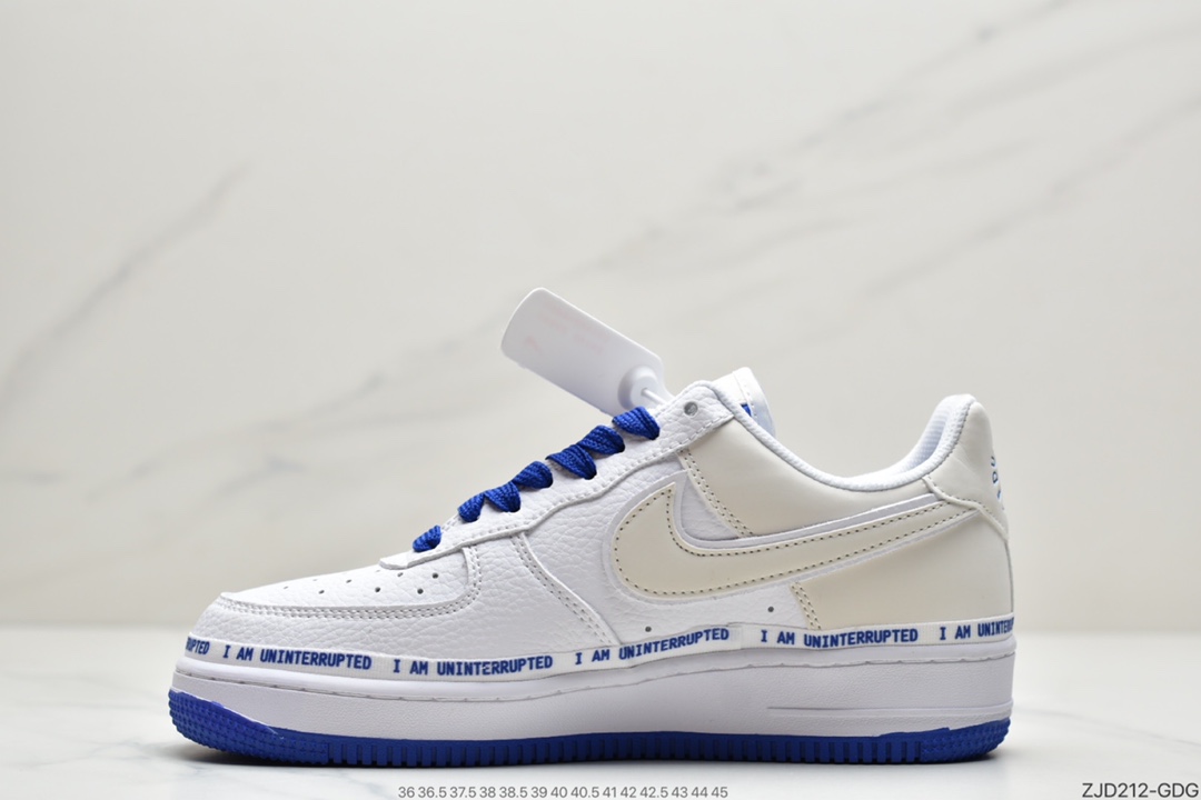 240 耐克Nike Air Force 1107 More Than QS 蓝白  CQ0494-100