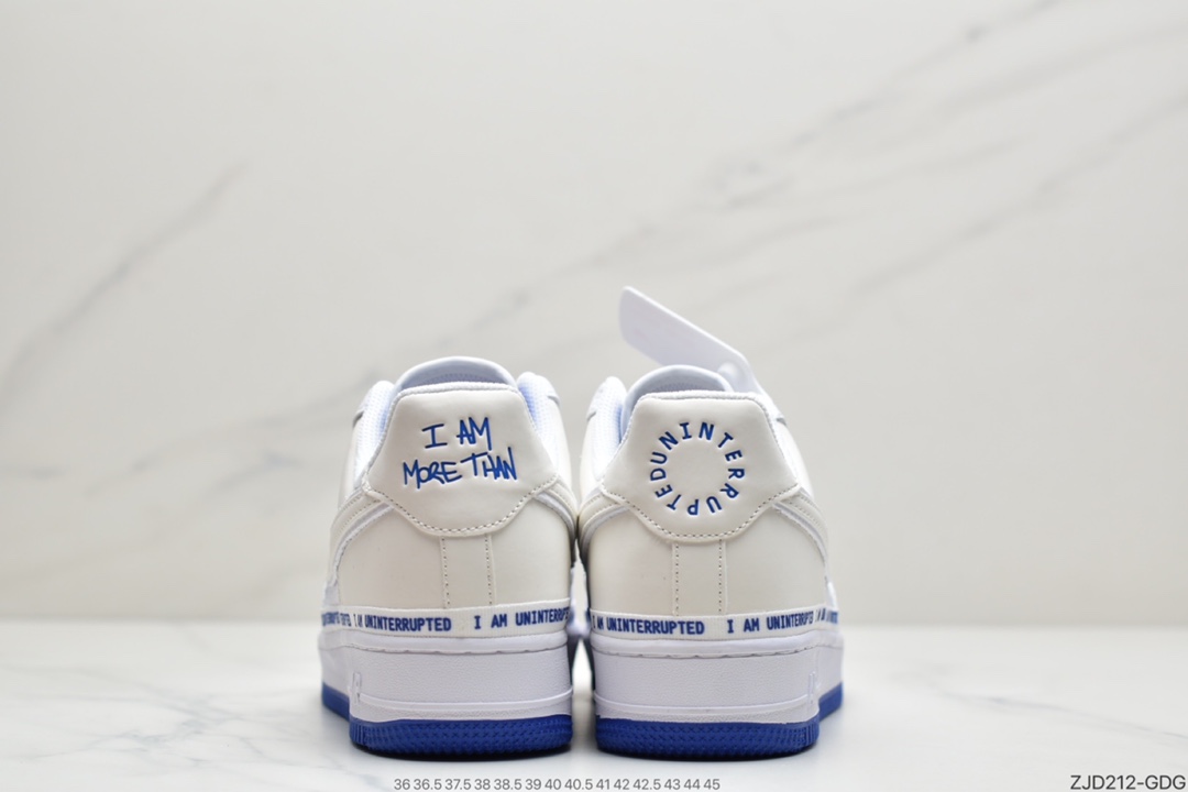 240 耐克Nike Air Force 1107 More Than QS 蓝白  CQ0494-100