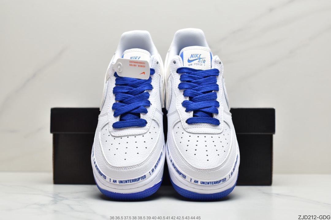 240 耐克Nike Air Force 1107 More Than QS 蓝白  CQ0494-100