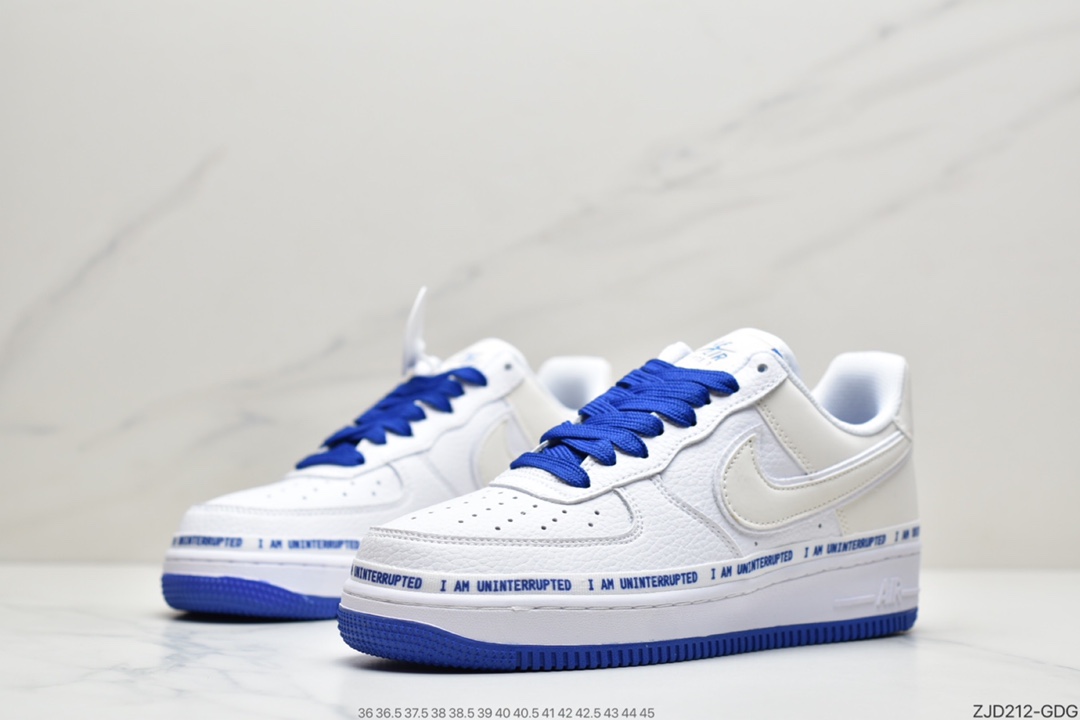 240 耐克Nike Air Force 1107 More Than QS 蓝白  CQ0494-100