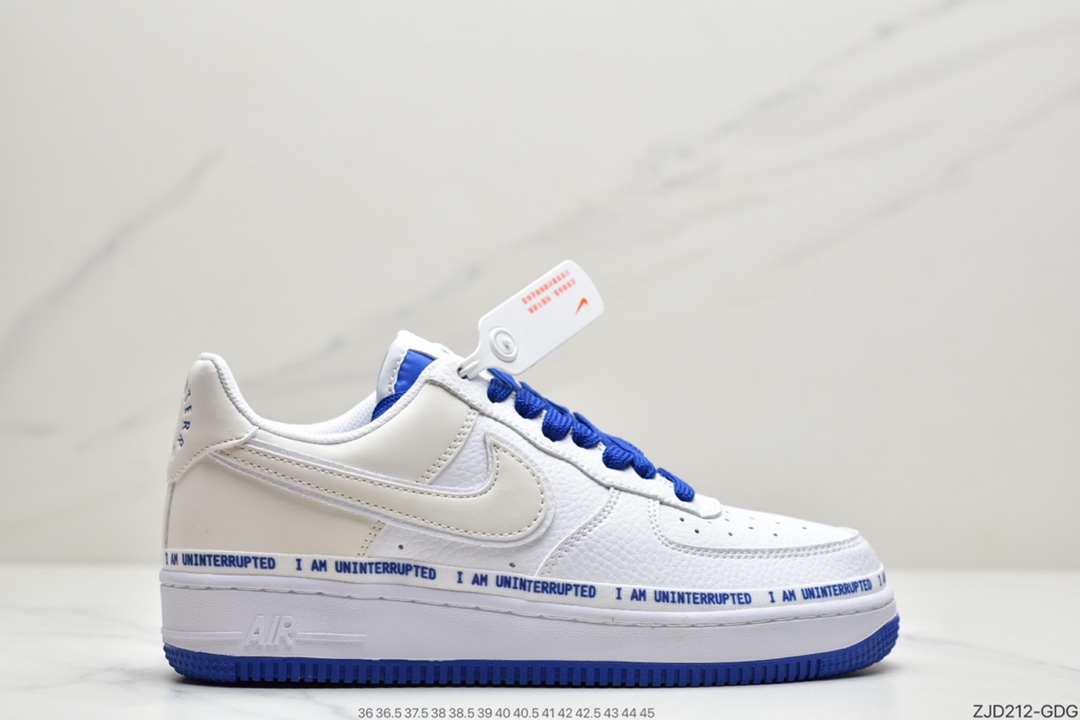 240 耐克Nike Air Force 1107 More Than QS 蓝白  CQ0494-100