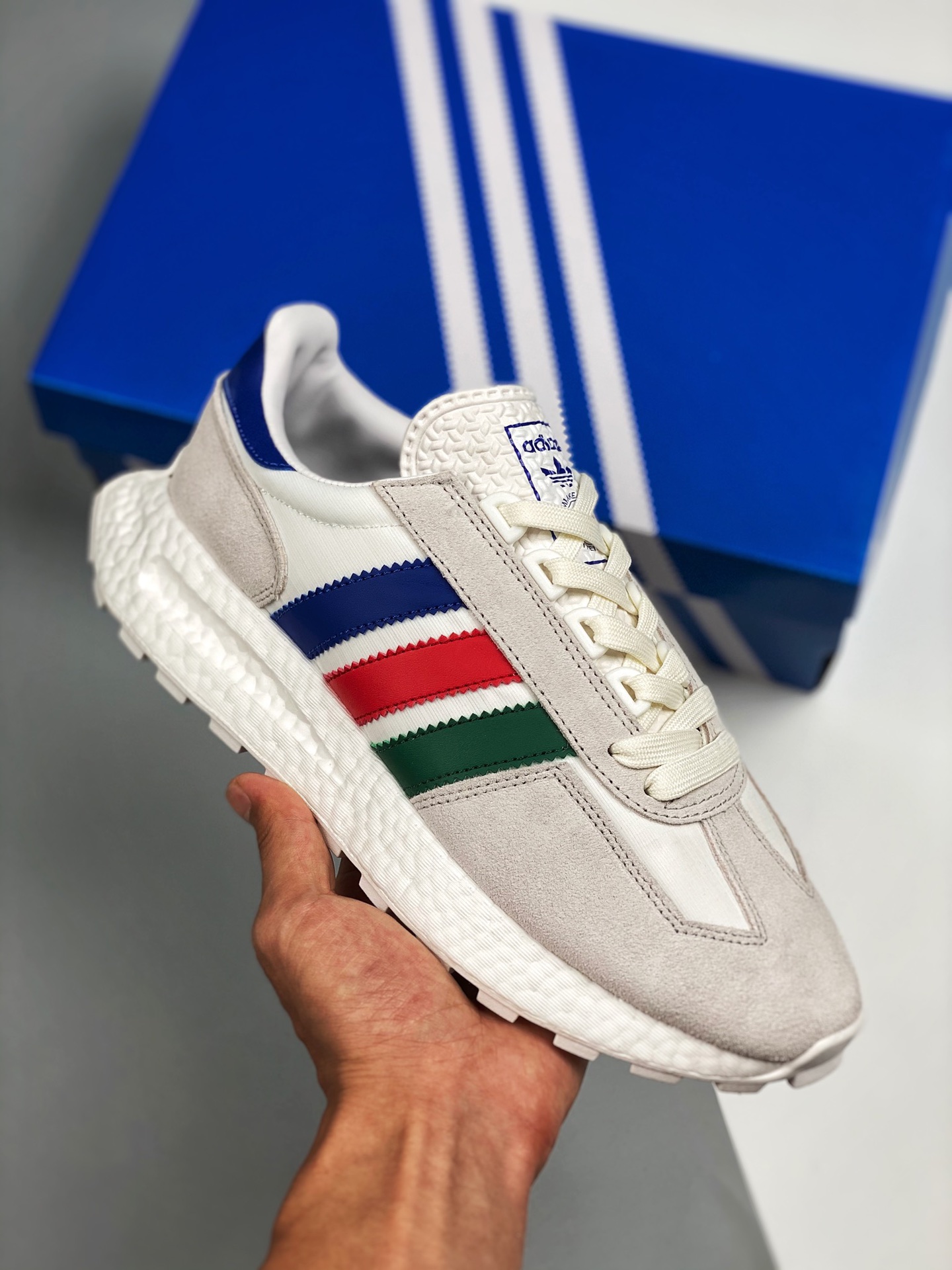 adidas Racing 1 Boost Prototype serie retro ligera y rápida, zapatillas de running deportivas versátiles y transpirable…
