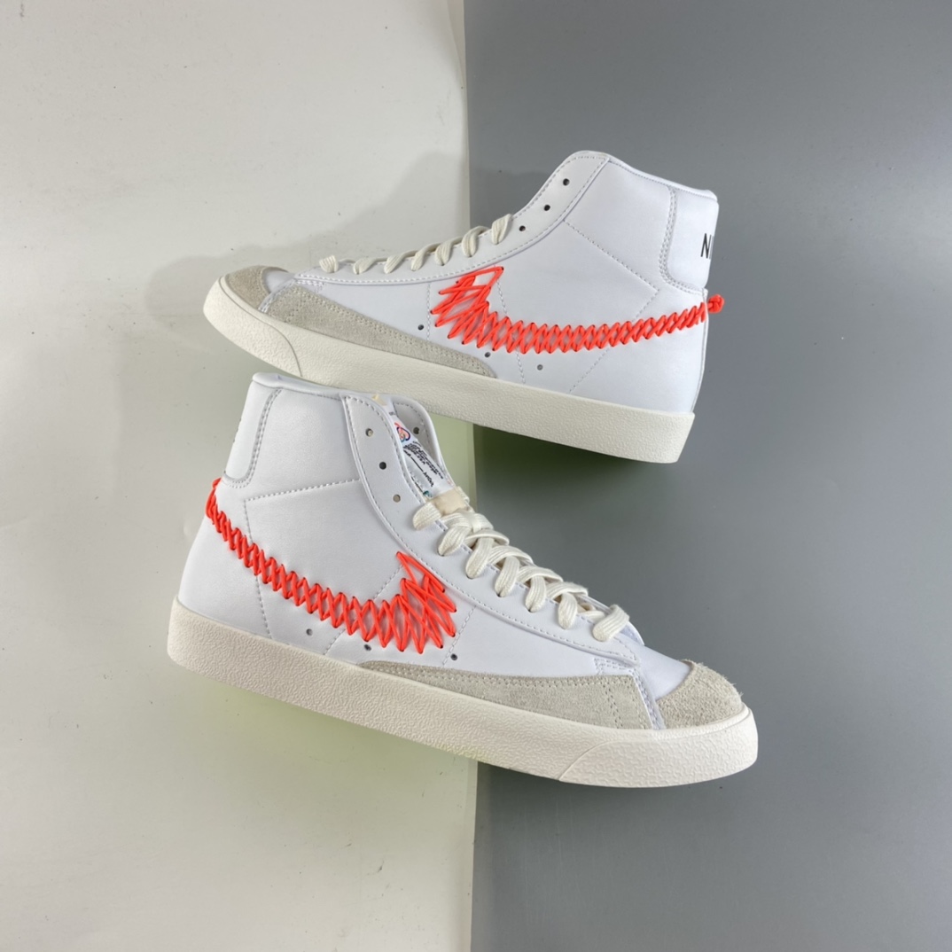 P210 Nike Blazer Mid ’77 Vintage 开拓者“如意结拆线勾”高帮休闲板鞋 DD8489-161
