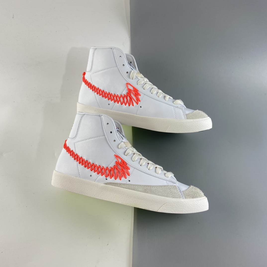 P210 Nike Blazer Mid ’77 Vintage 开拓者“如意结拆线勾”高帮休闲板鞋 DD8489-161