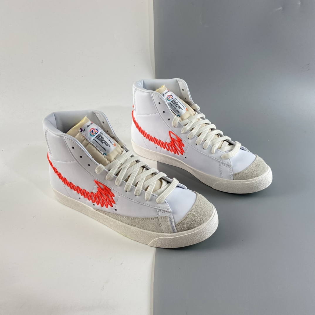 P210 Nike Blazer Mid ’77 Vintage 开拓者“如意结拆线勾”高帮休闲板鞋 DD8489-161