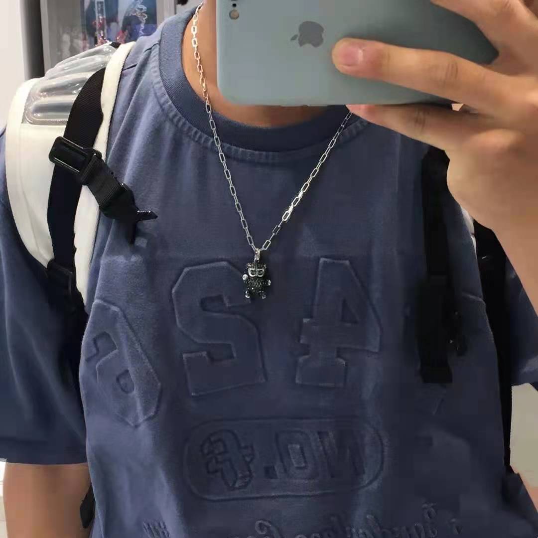 NO:896012,[New Product] TEDDY Sparkling Teddy Bear Heart-beating Bear Men's Necklace Gift Jewelry, Swarovski Necklace, Necklace19860909【新品】TEDDY 闪耀泰迪熊 心动小熊 男项链礼物首饰,施华洛项链,necklace,Jewelry