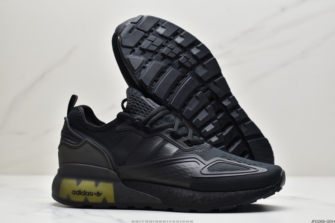 170 阿迪达斯Adidas Originals ZX 2K Boost 全新爆米花缓震休闲运动跑鞋CQ2768