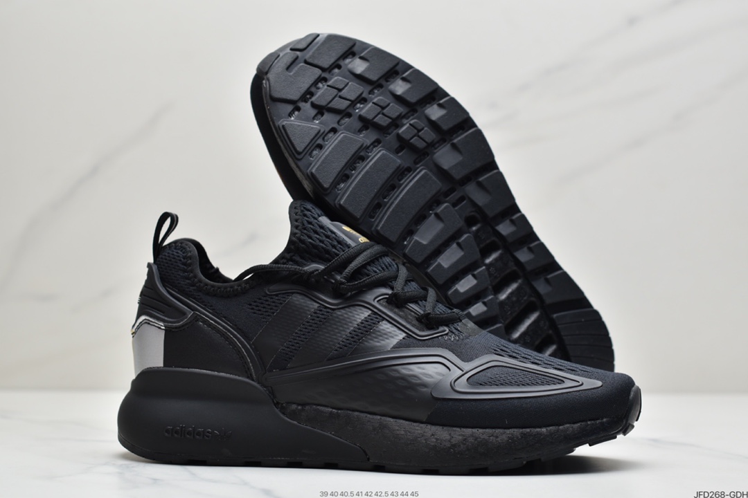 170 阿迪达斯Adidas Originals ZX 2K Boost 全新爆米花缓震休闲运动跑鞋CQ2768