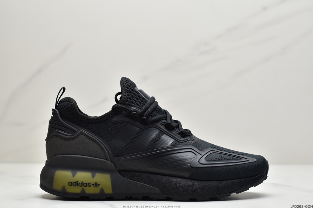 170 阿迪达斯Adidas Originals ZX 2K Boost 全新爆米花缓震休闲运动跑鞋CQ2768