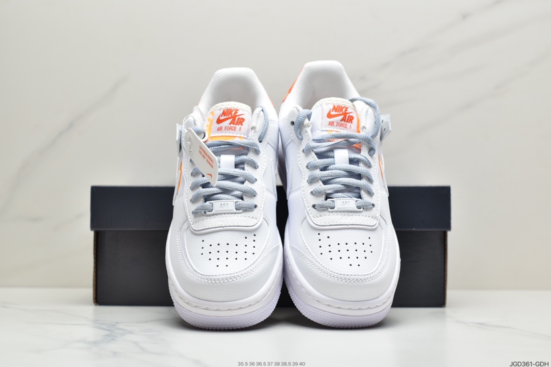180 耐克Nike Air Force 1 Shadow 空军一号轻量增高低帮百搭板鞋 DC2199-100