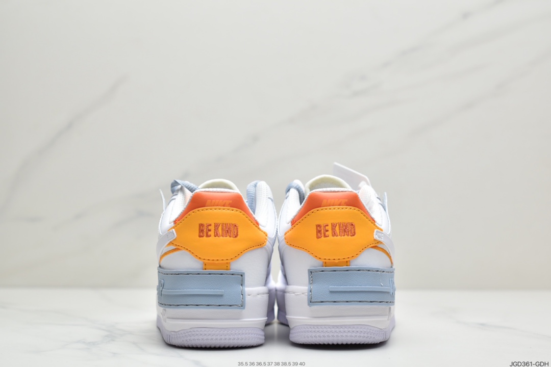 180 耐克Nike Air Force 1 Shadow 空军一号轻量增高低帮百搭板鞋 DC2199-100